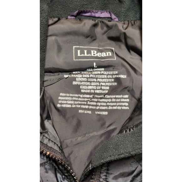 Custom LL Bean‎ Winter Micro Puffer Vest Grunge Gamer Patchwork Womens L - Picture 9 of 16